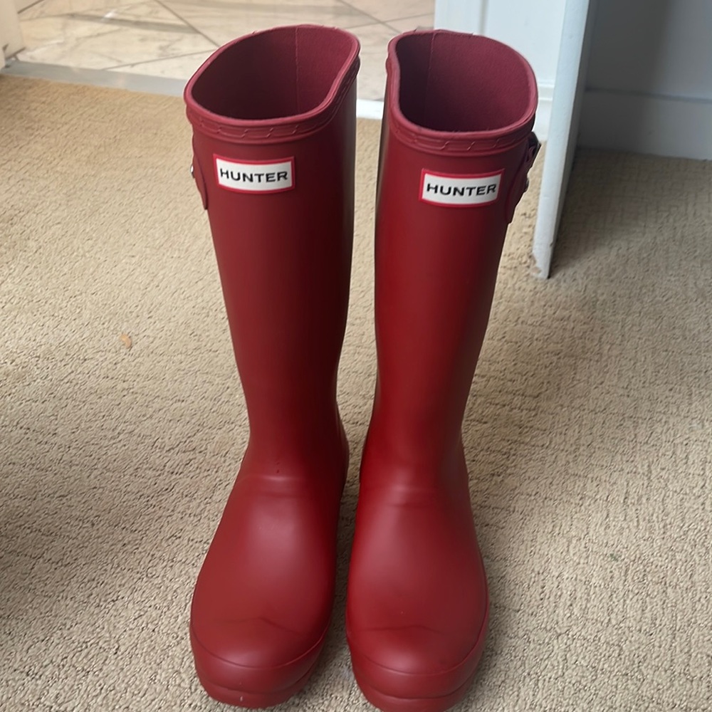 Red Hunter Boots